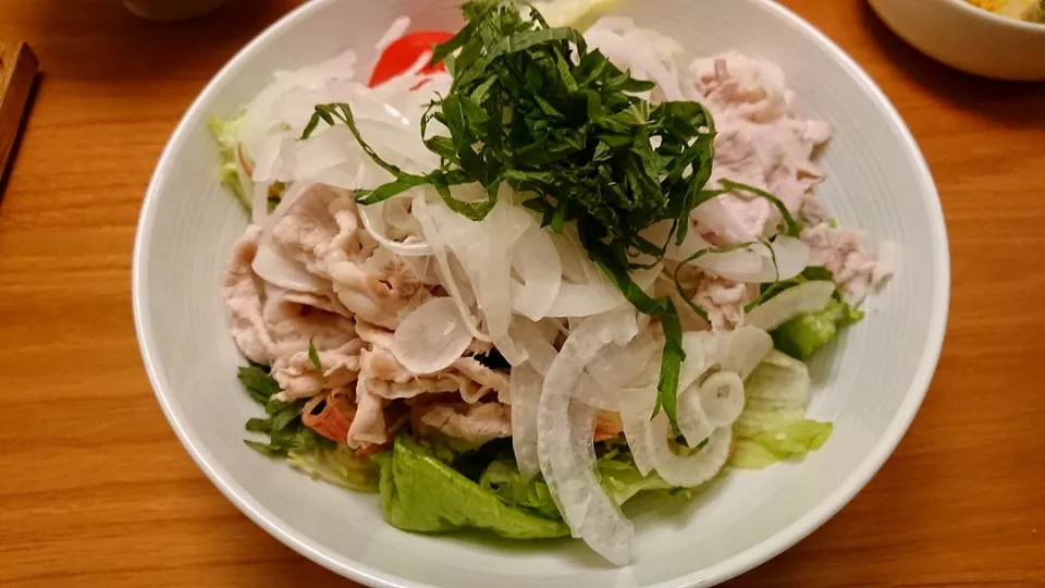 冷しゃぶサラダ|ぽよさん