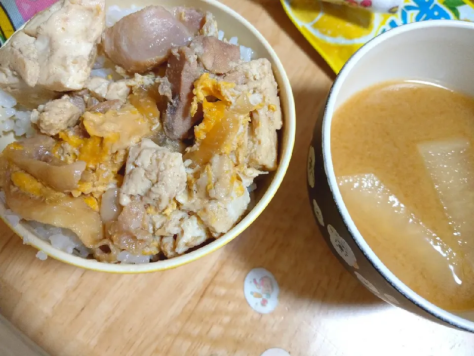 親子丼|もちもちだいたいひこ🐺さん