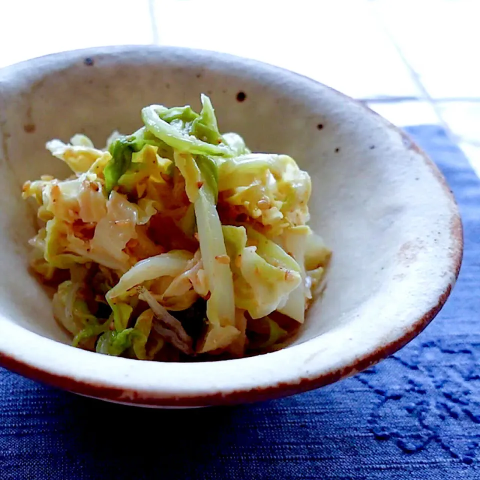 減塩キャベツの胡麻和え【レシピは動画にしました☺️】|おーこ🍅野菜ソムリエの母ちゃんさん