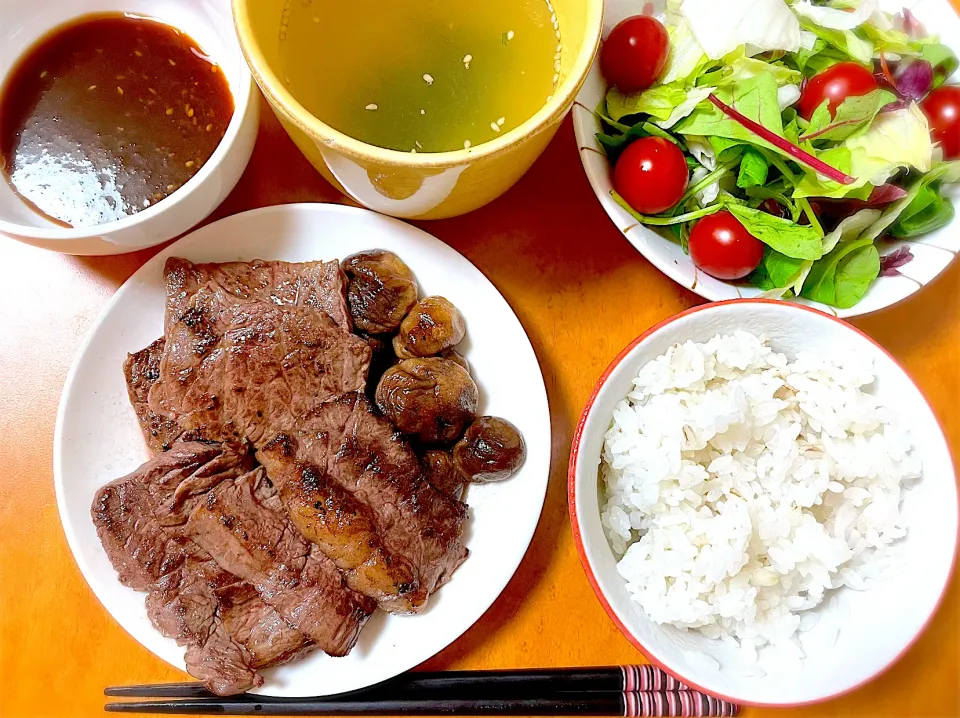 ちょっと豪華な焼肉定食❤️|ミキさん