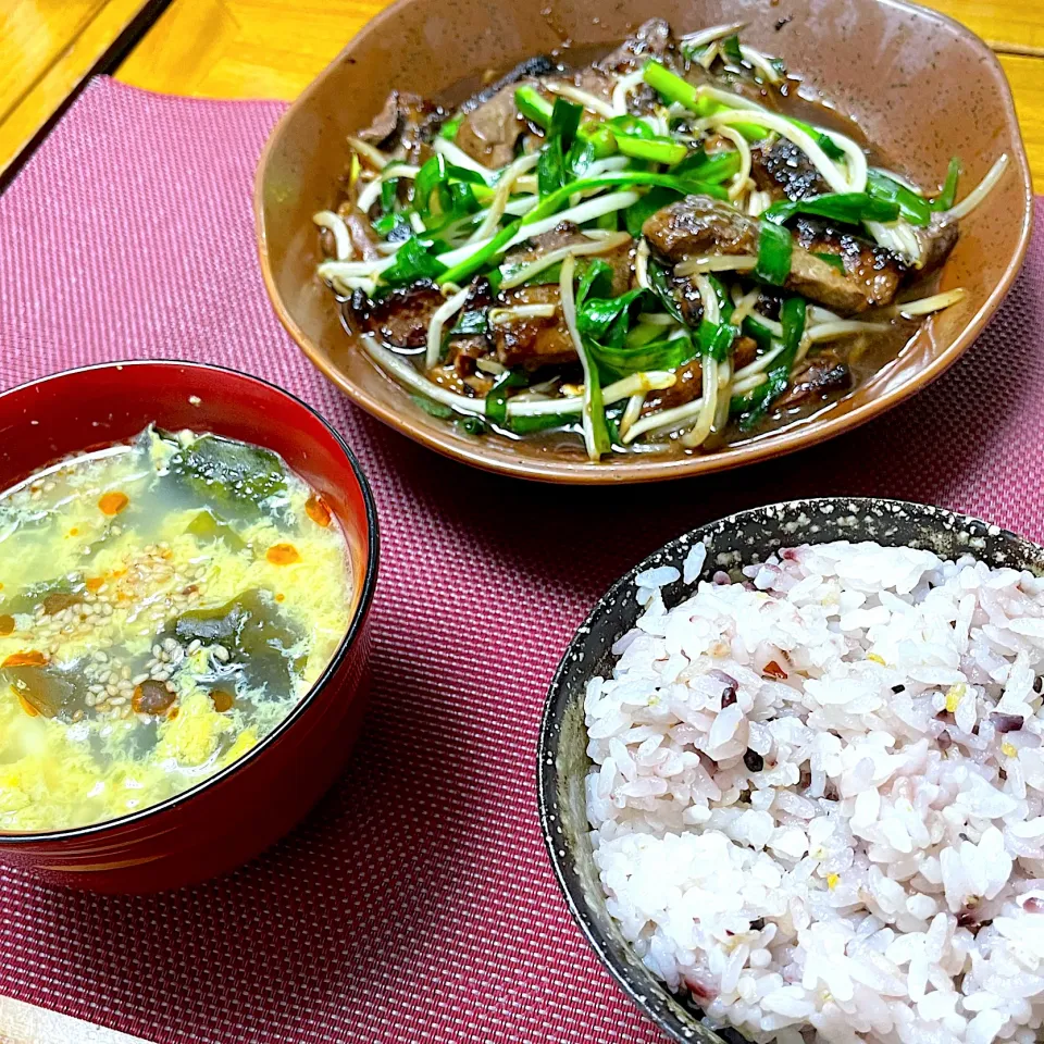 ニラレバ定食|海鼠さん