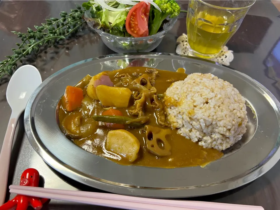 道具屋筋でゲットしたステンレスの器でカレー🍛|noeさん