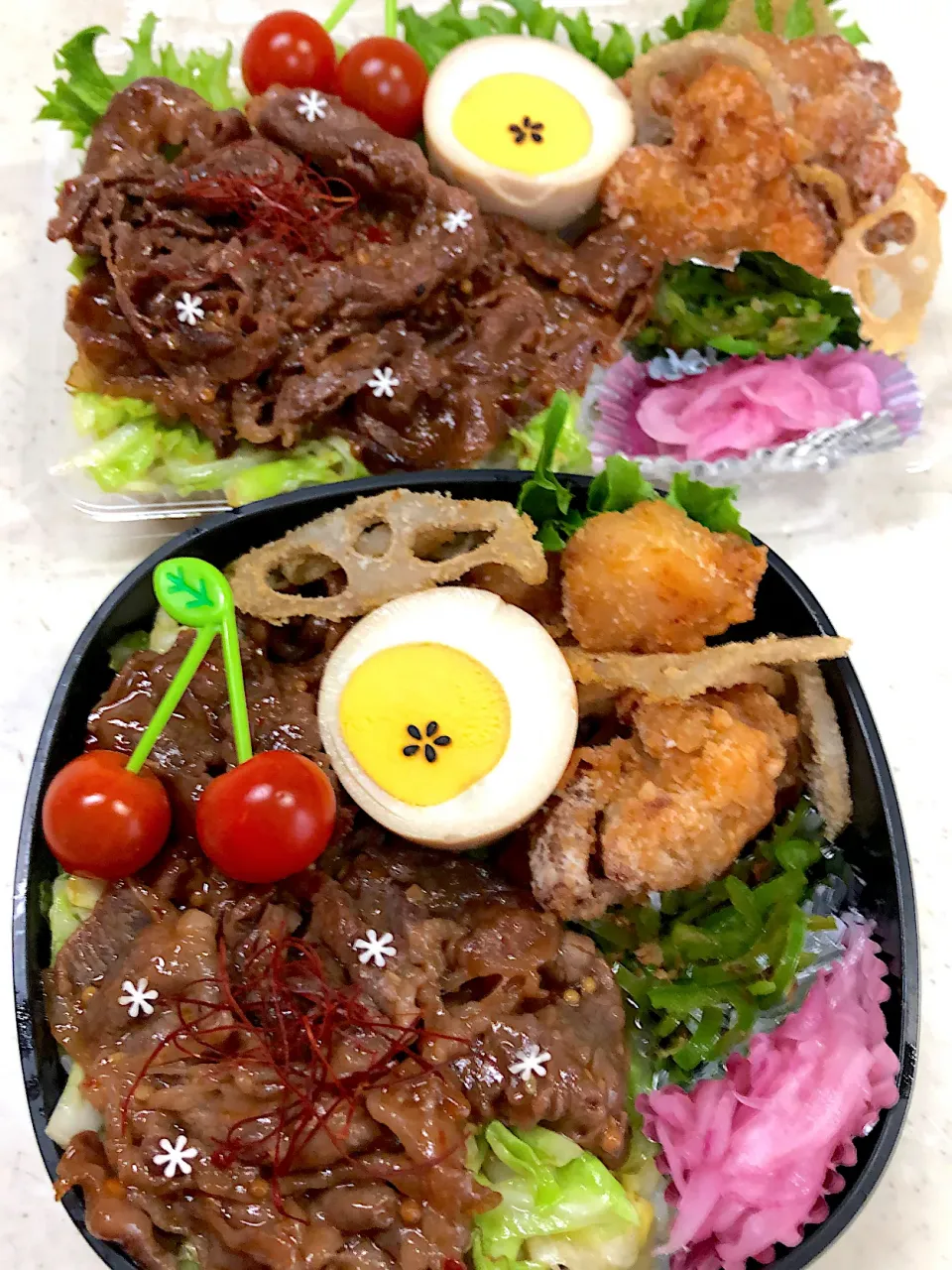 焼肉・唐揚げ弁当|teteさん