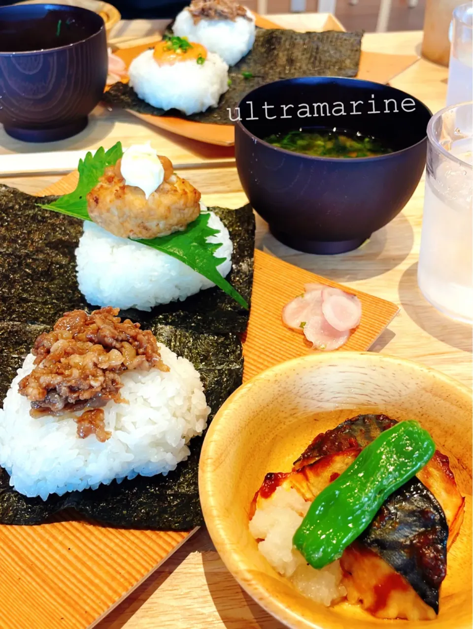 ＊ほっとする外ごはん♪おにぎりランチ＊|ultramarineさん