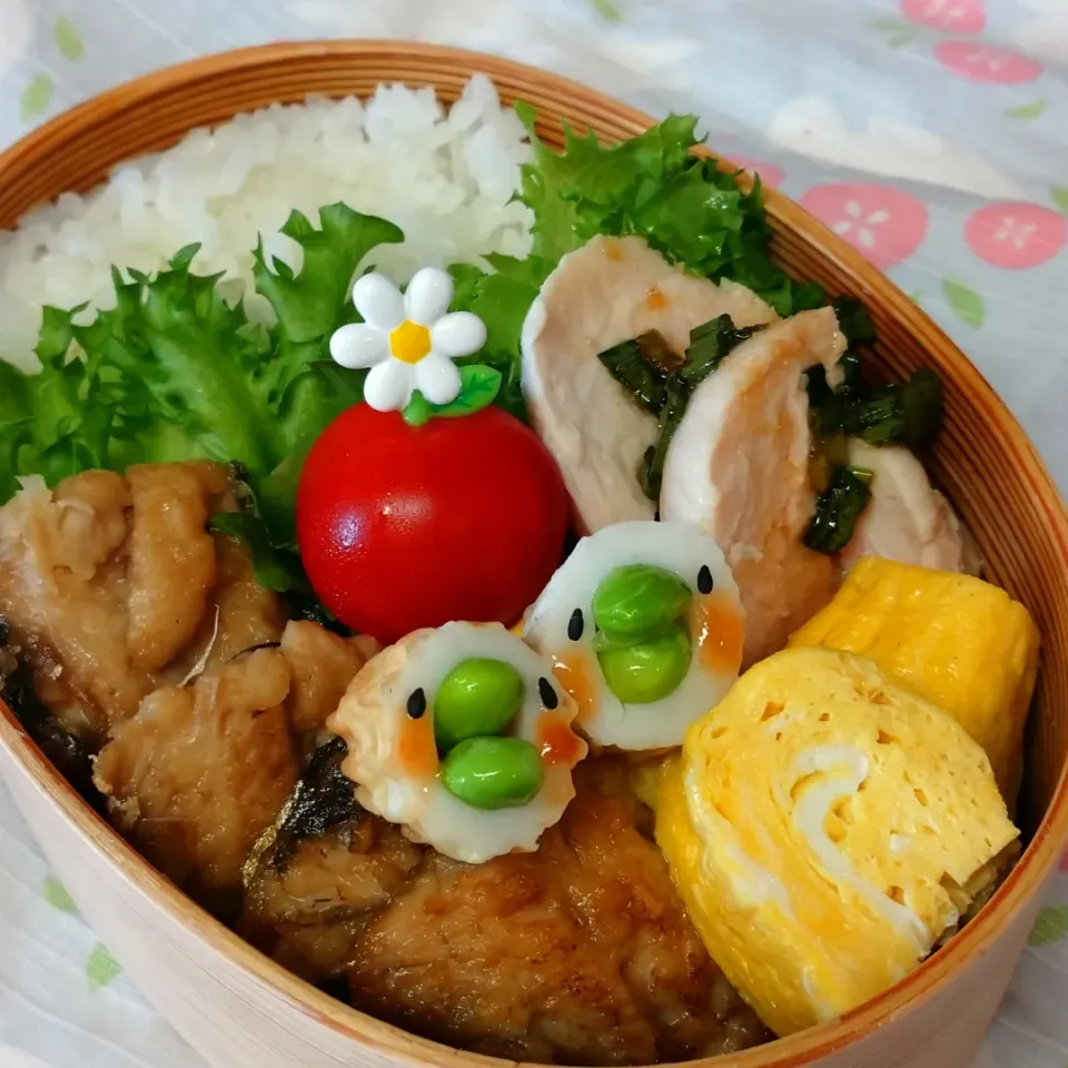 Snapdishの料理写真:高校娘のお弁当...♪*ﾟ|Naomiさん