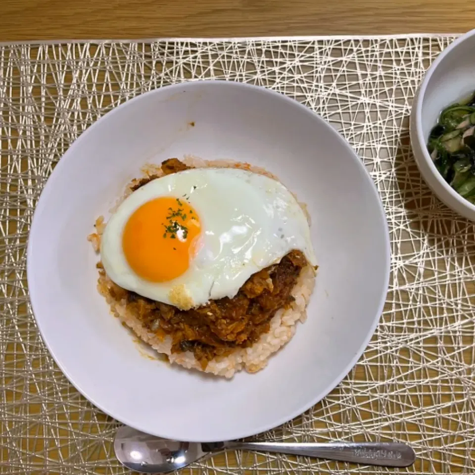 サバ缶キーマカレー風|ごはんきろくさん