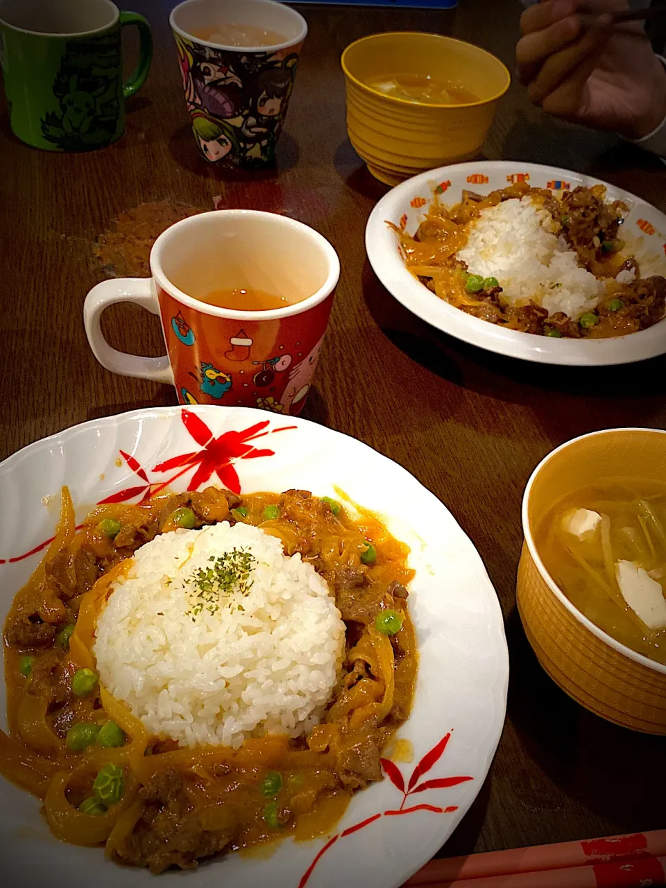 ビーフストロガノフ　大根と水菜豆腐のお味噌汁　ほうじ茶|ch＊K*∀o(^^*)♪さん