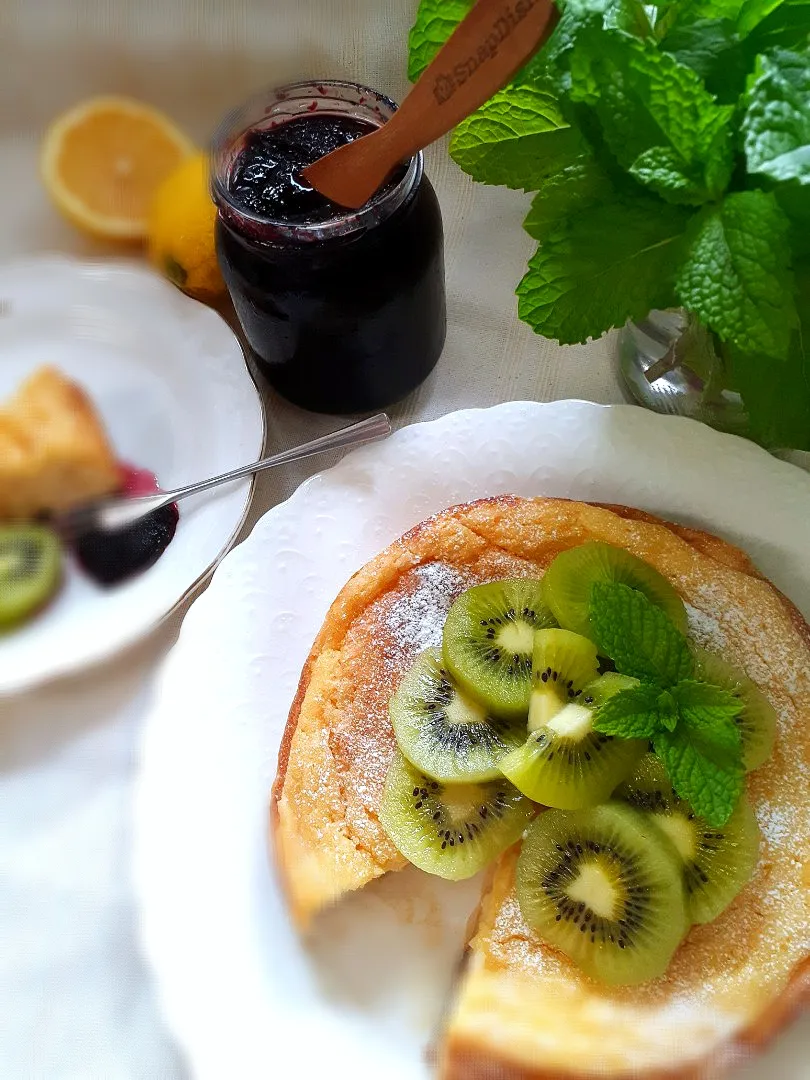 お豆腐のヘルシーケーキ🍋🌱🥝
～しっとりもっちりなチーズケーキ風～|fumfumさん