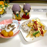 Snapdishの料理写真:晩ごはん(°▽°)|chagashiさん