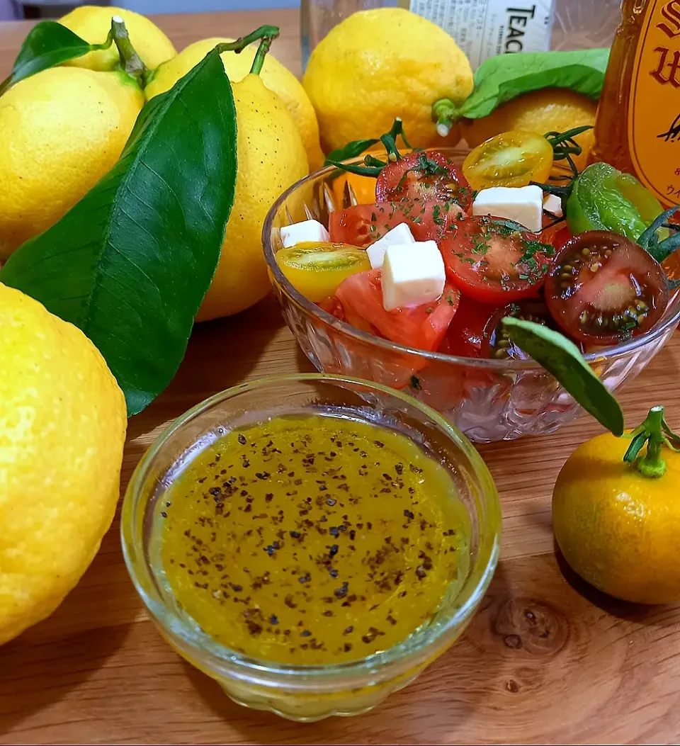 Snapdishの料理写真:爽やか～🍋レモンドレッシング作ったよ～🍋|ナオミさん