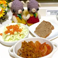 Snapdishの料理写真:朝ごぱん(°▽°)|chagashiさん