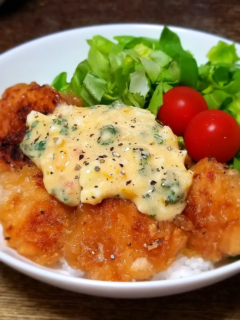 チキン南蛮丼|ぱんだのままんさん