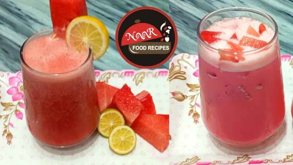 watermelon juice/ watermelon drink|Noor Food Recipesさん