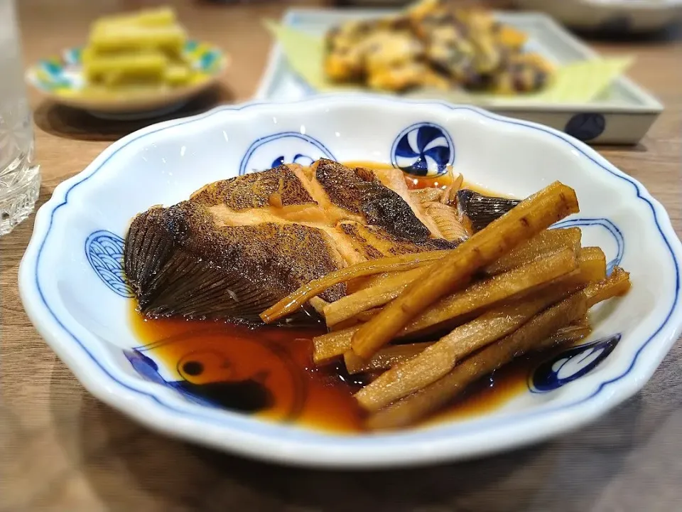 なめた鰈の煮付け|古尾谷りかこさん