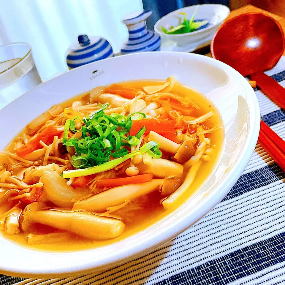 🍲きのこ餡掛けうどん　いただきま〜す。😋|Sの食卓さん