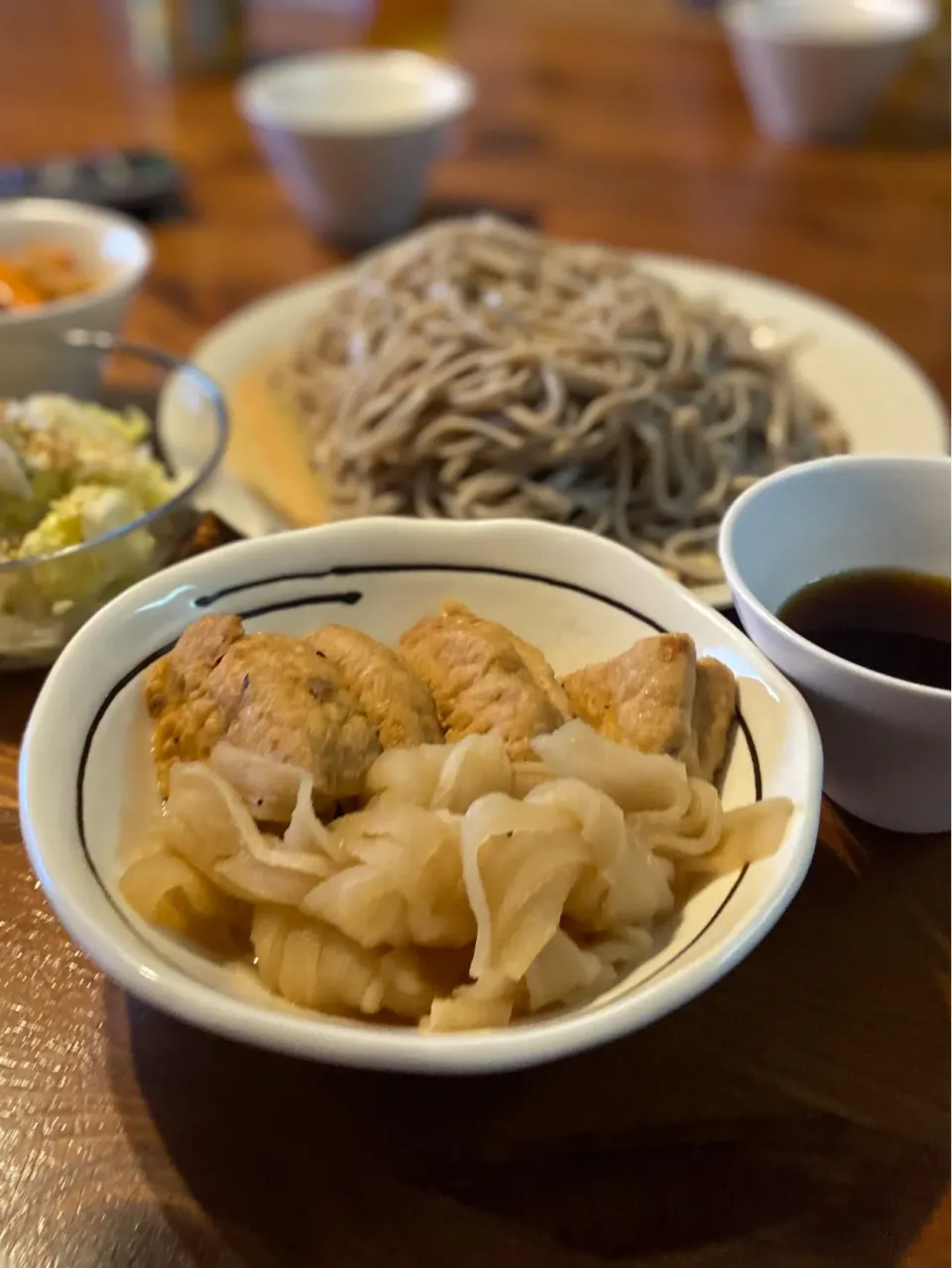 5/22の夕食　切干大根がんも煮と蕎麦|yoneさん