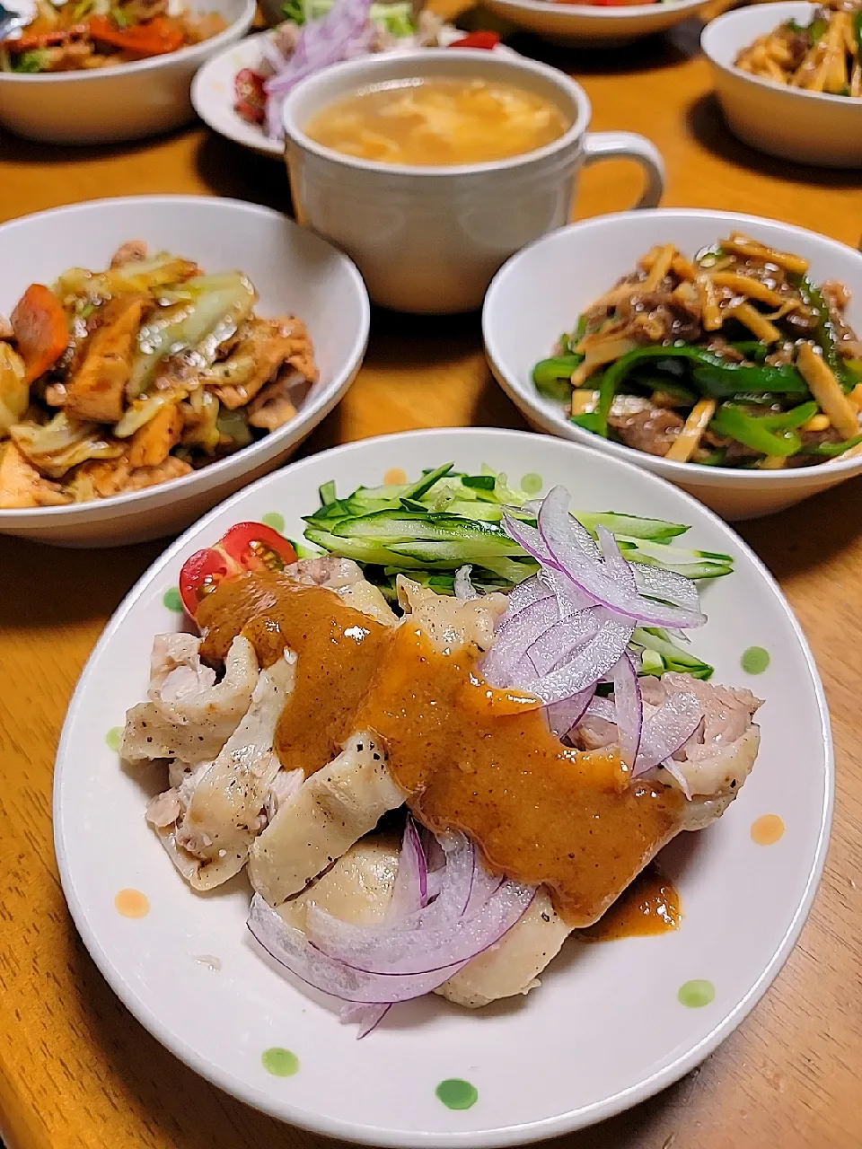 Snapdishの料理写真:本日(2022.5.22)のお夕飯♪|marikuruさん