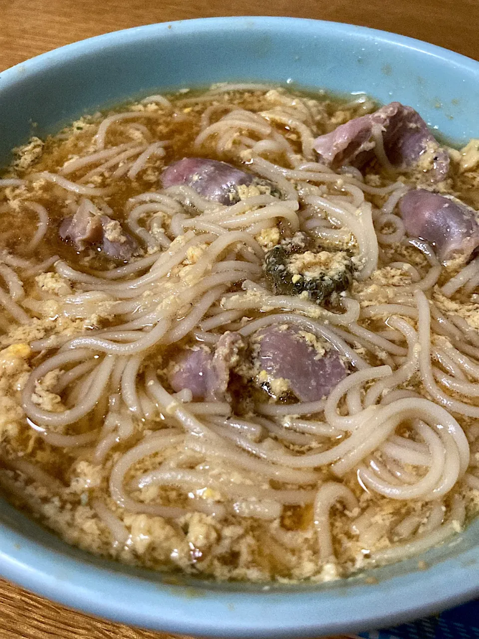 Snapdishの料理写真:卵砂肝おそうめん|ミレさん