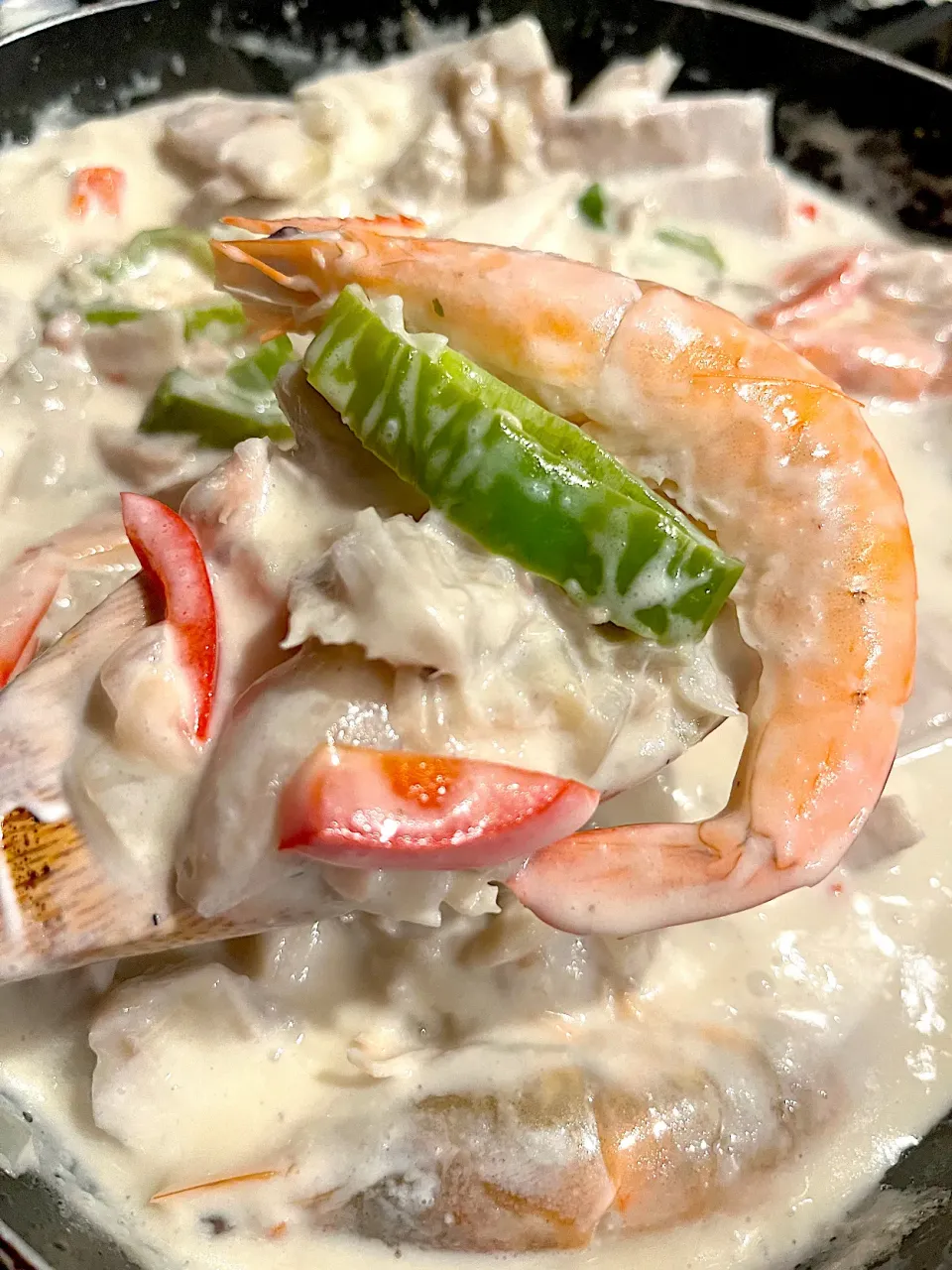 Green Jackfruit simmered in mae ploy coconut milk🥥with shrimp🦐🦐🦐🦐|🌺IAnneさん