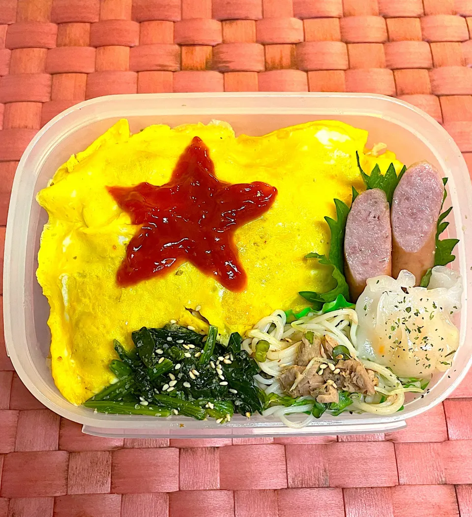 中学生息子のお弁当🍱 オムライス弁当🍳|Snow10さん