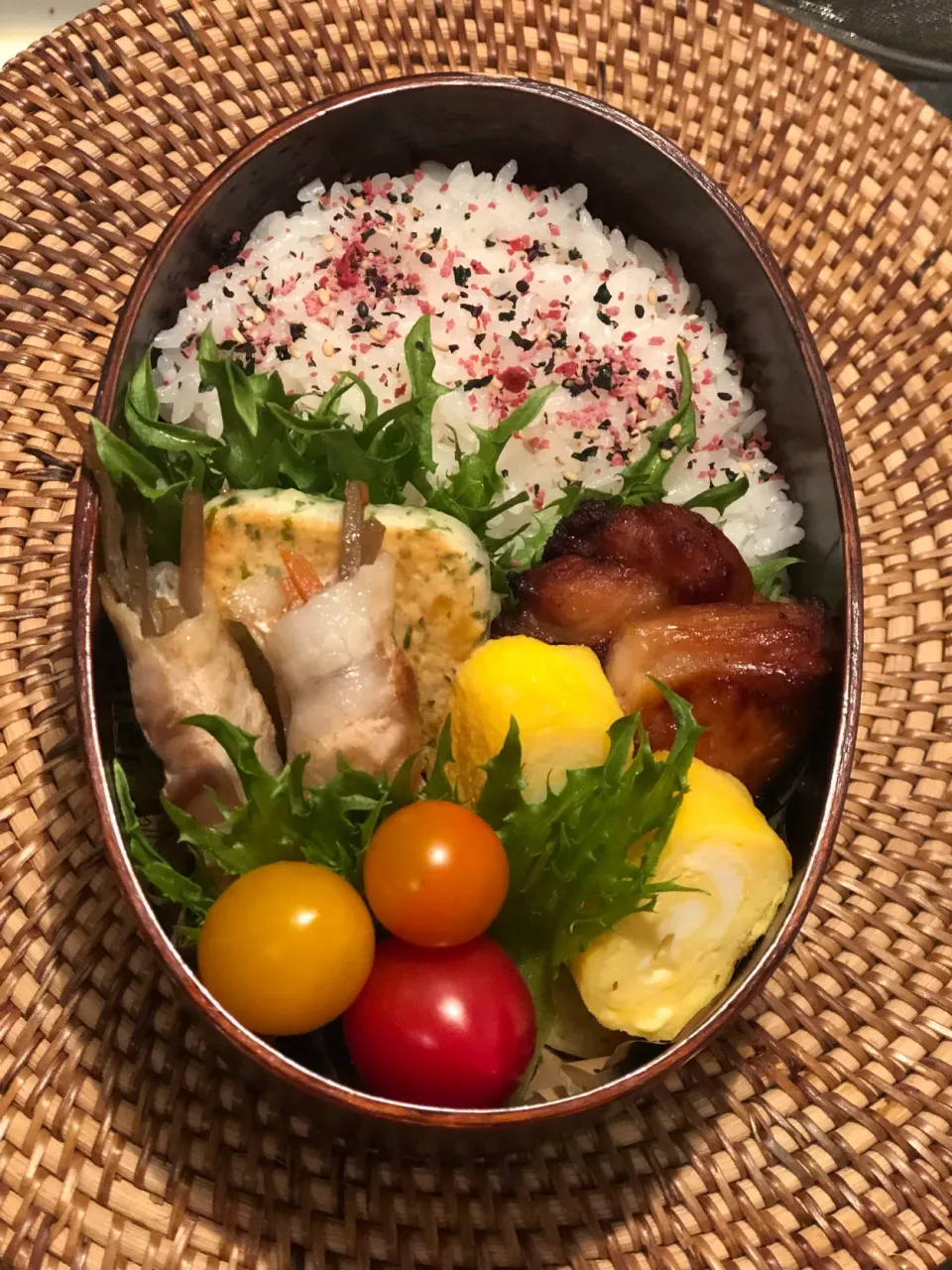 Snapdishの料理写真:カラフルトマト弁当|Nikoさん