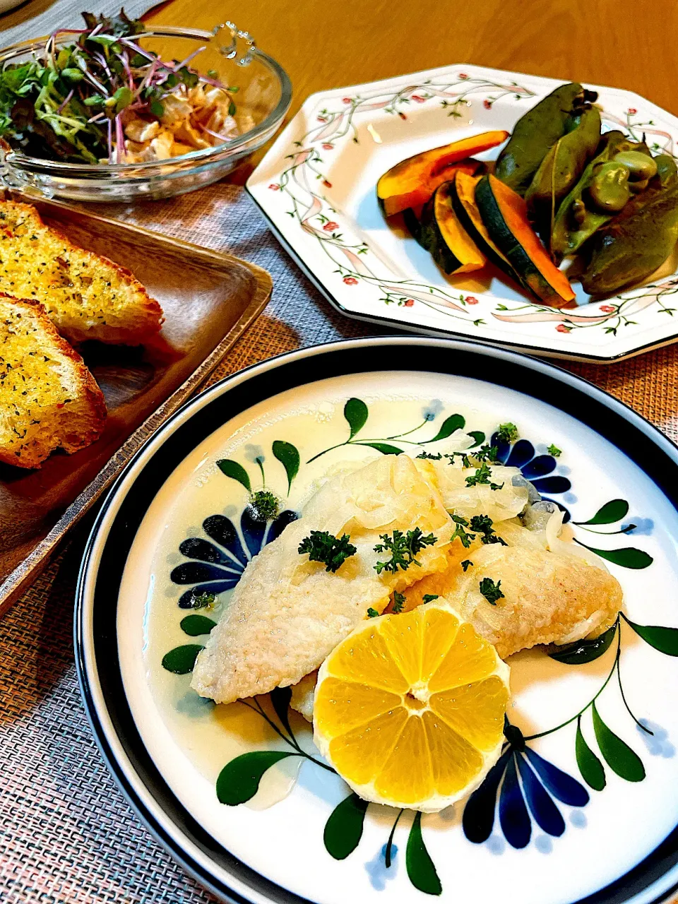 白身魚のエスカベーシュと野菜のグリルで晩御飯|Mikaさん