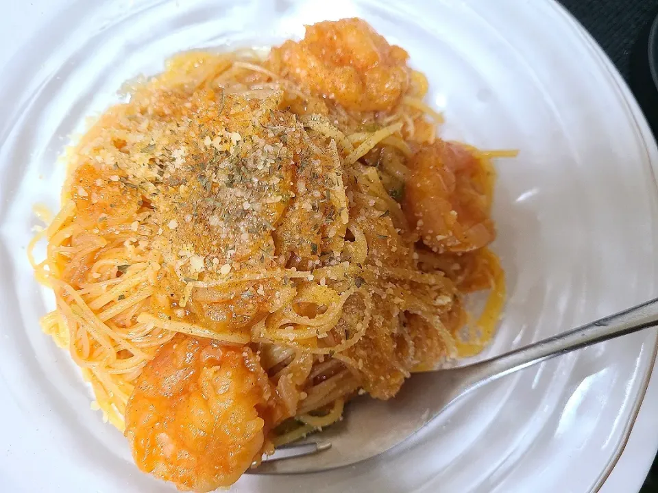 海老チリパスタ☆|けんさん