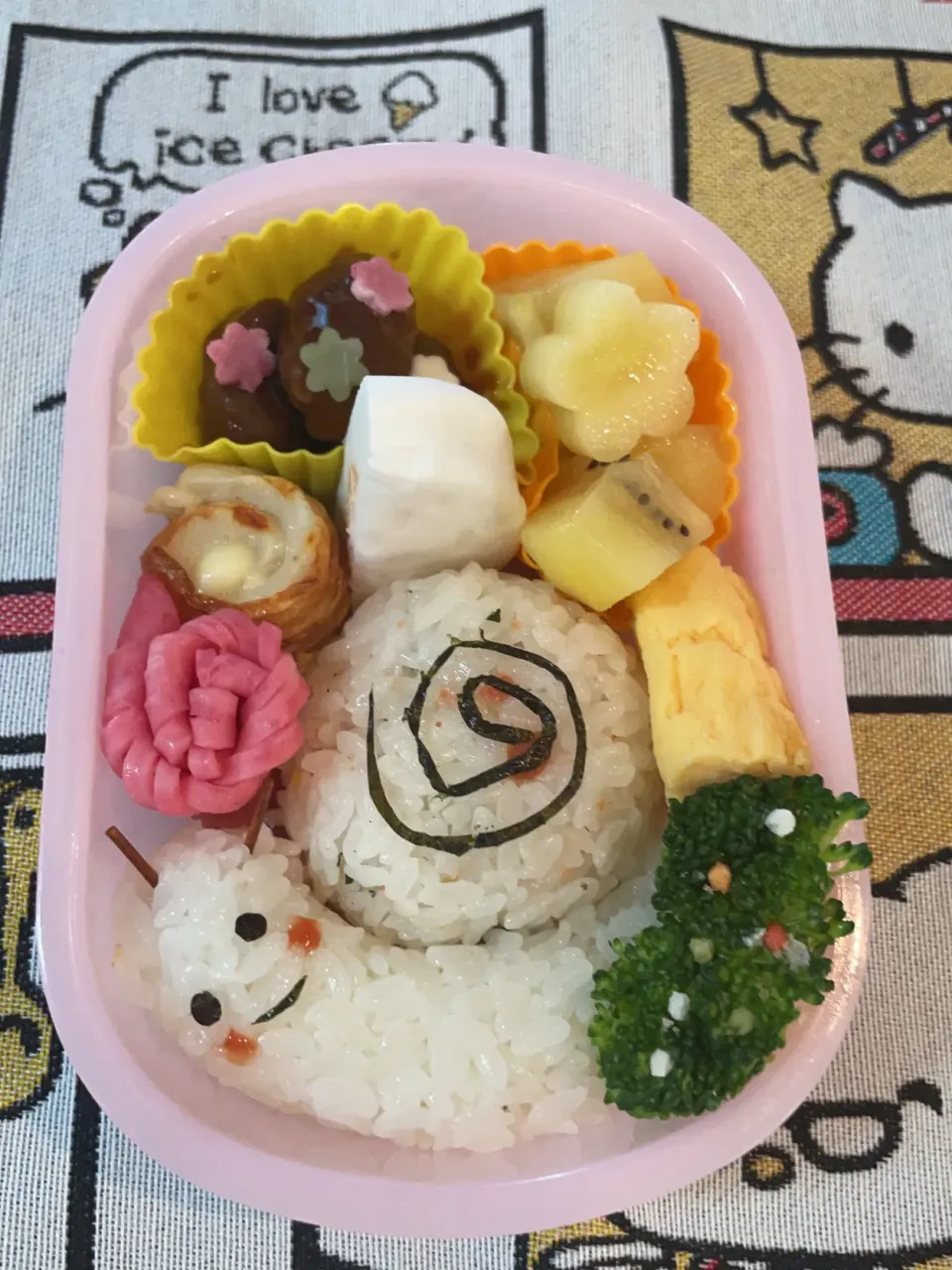 カタツムリお弁当|リリさん