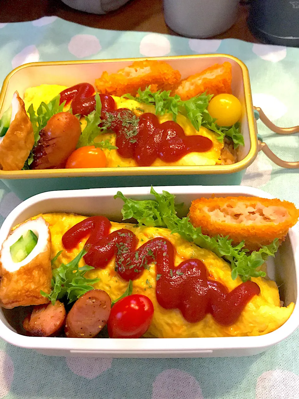 2022.5.24  ＊今日のお弁当＊オムライス＊|rinrin*mama*さん