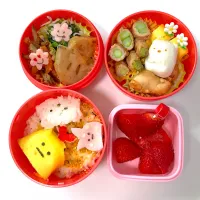 Snapdishの料理写真:小学生お弁当　遠足|おにぎりさん