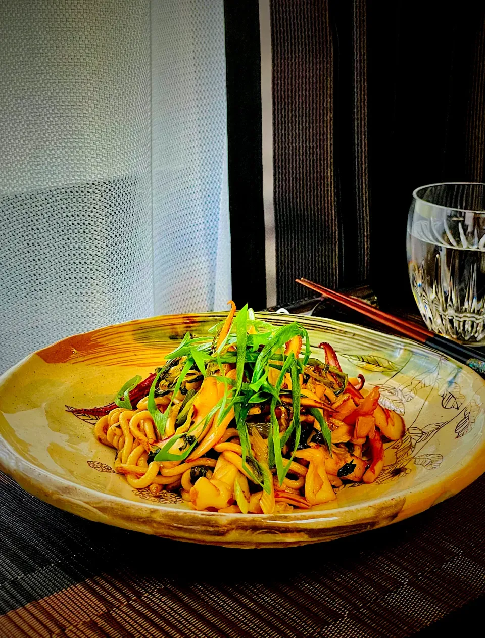 九条ねぎと剣先いかのソース焼うどん✨✨✨おかわり必須！こいつは美味いわ。😋|イチロッタさん