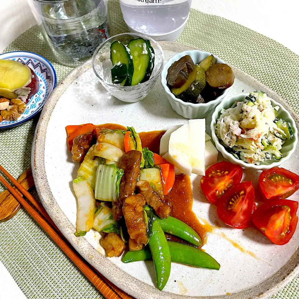 5/24晩ご飯：豚と野菜のオイ味噌炒め|ななみんさん