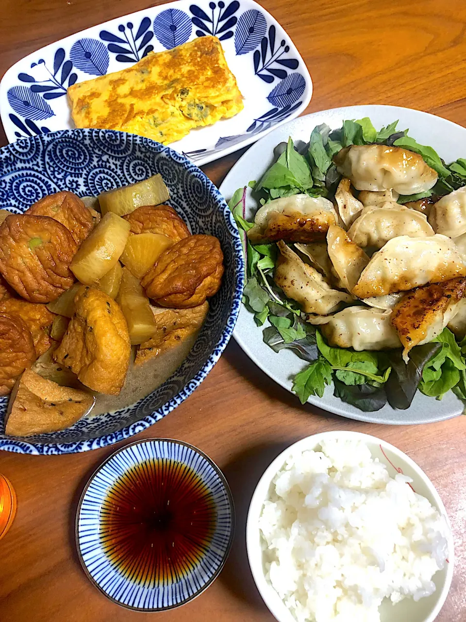 煮物と餃子|ゆうゆうさん