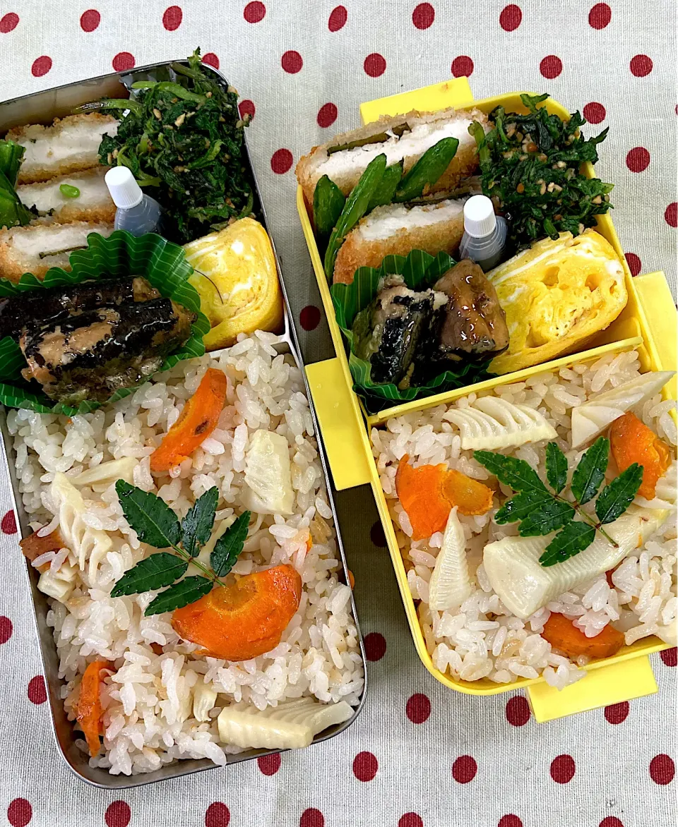 Snapdishの料理写真:5月25日  今季最後(？)の筍ご飯弁当🍱|sakuramochiさん