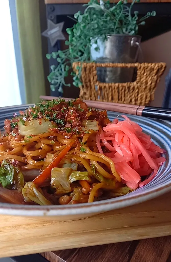 納豆焼きそば|まりおさん