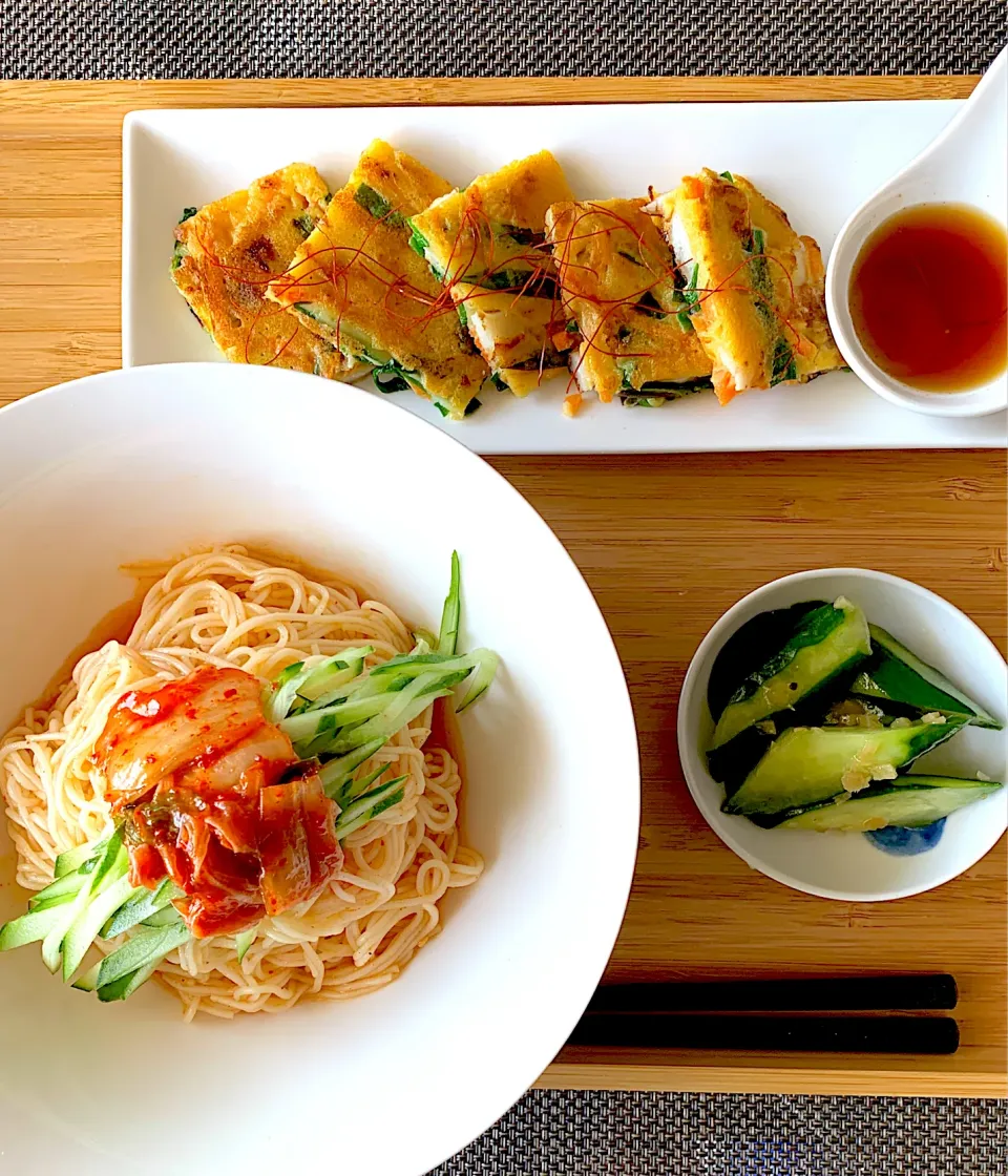 ビビンクッスとチヂミでランチ🥢|ともえ☆さん