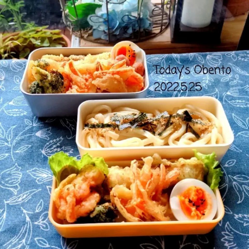 天ぷら冷やしぶっかけうどん弁当💕|さらママさん