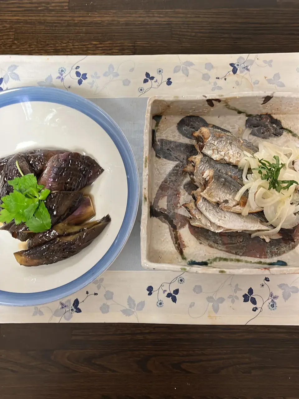 日本に生まれて良かった💕初夏の茄子の煮浸しと、焼き鯵の南蛮漬け。|tamemitiさん