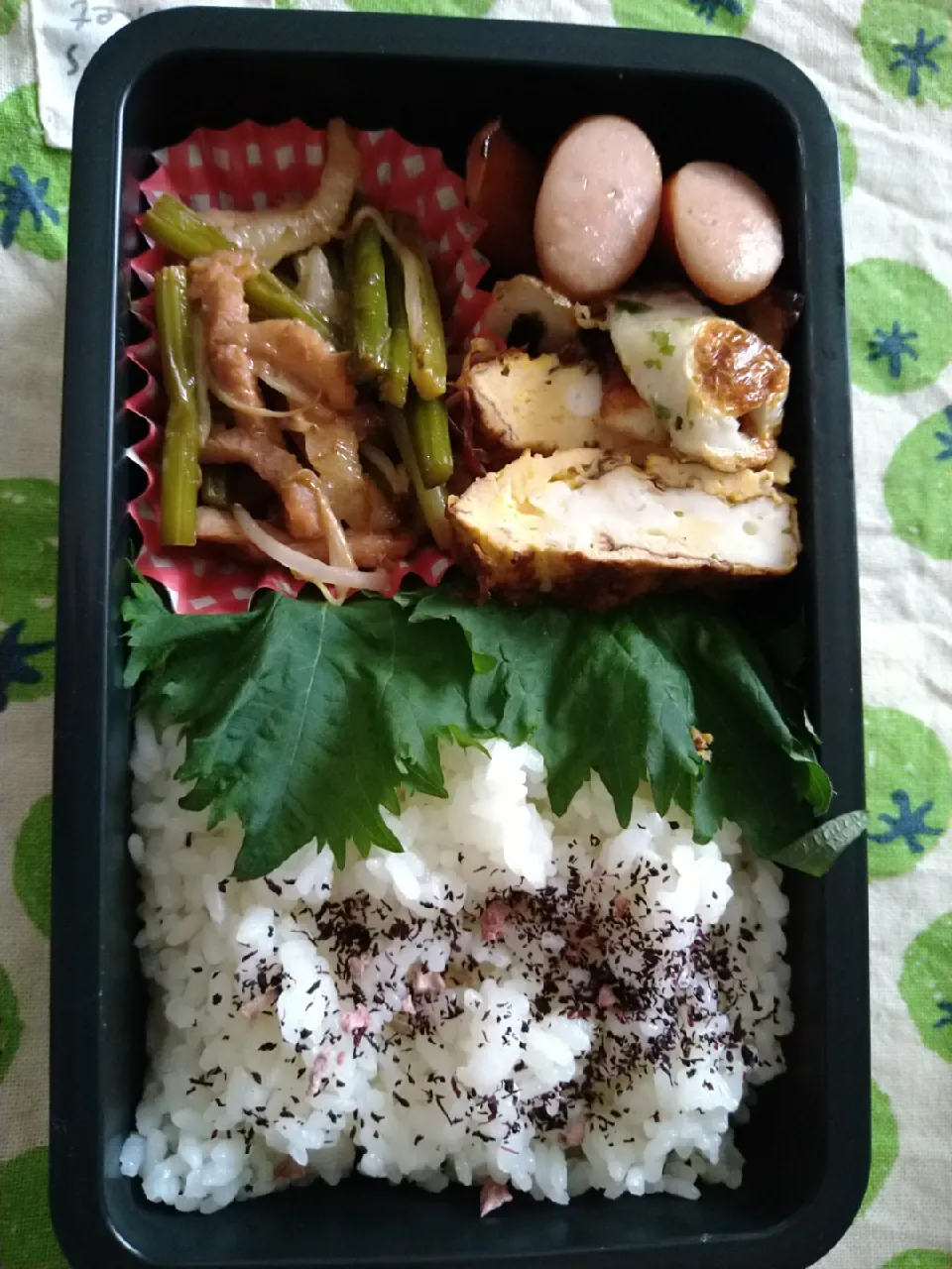 にんにくの芽炒め弁当|ゆーこさん