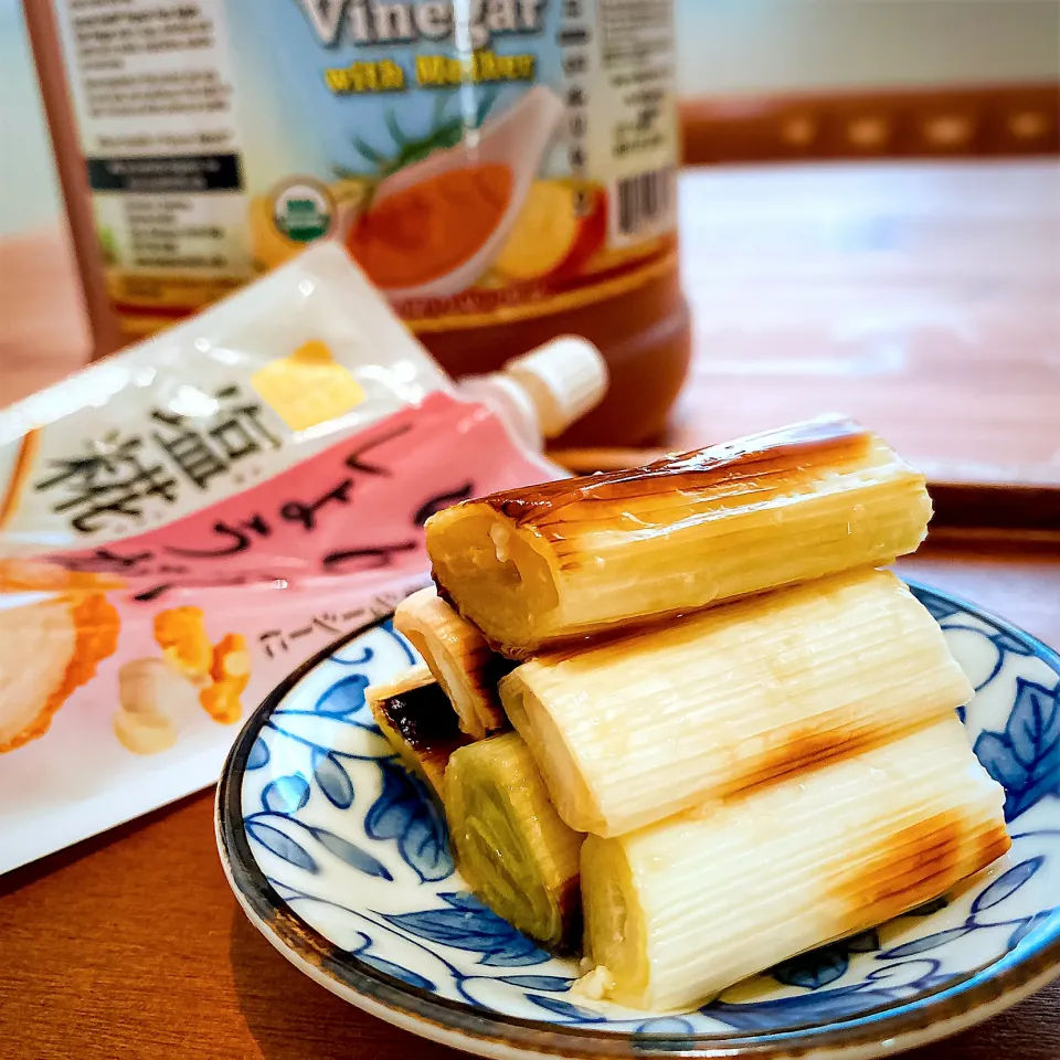 にんにくしょうが生塩麹で🌾長ネギのスタミナ焼きマリネ|にゃんぺこさん