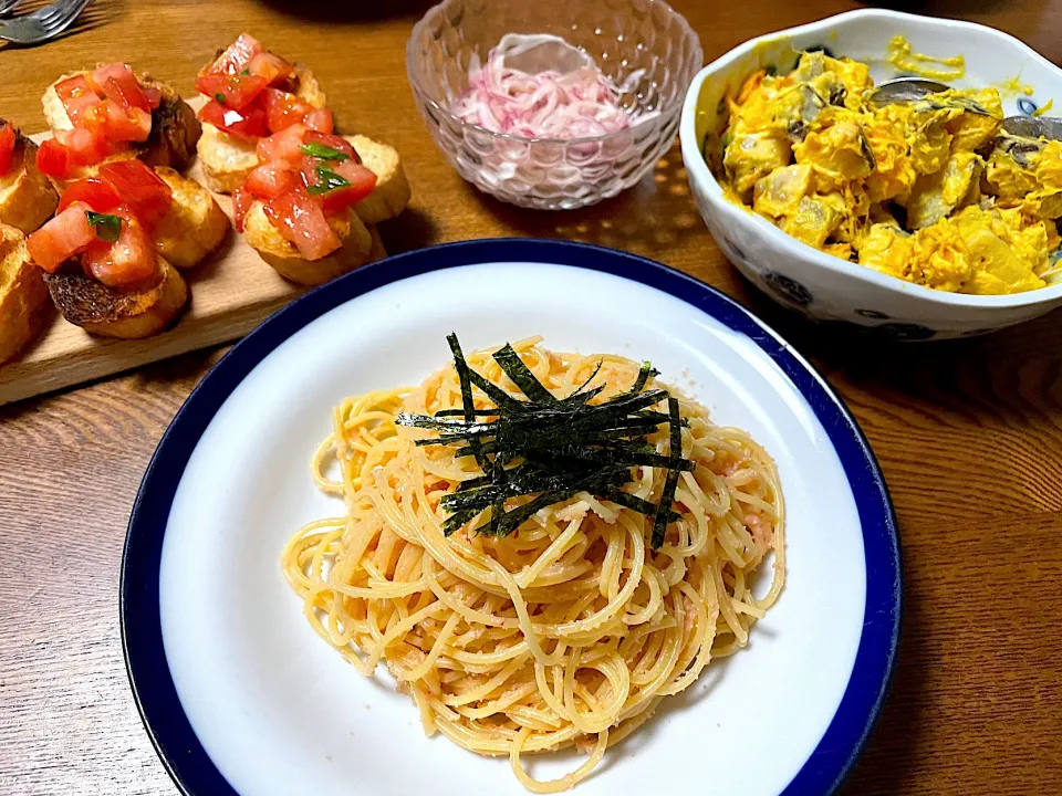 Snapdishの料理写真:明太子スパゲティ🍝|yummy tommyさん