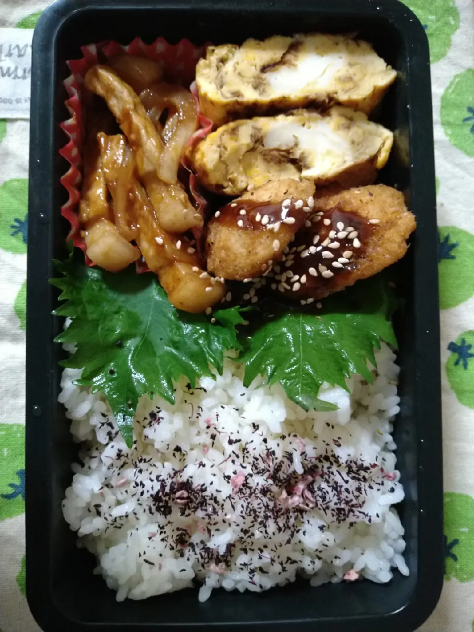 Snapdishの料理写真:ポークケチャップ弁当|ゆーこさん