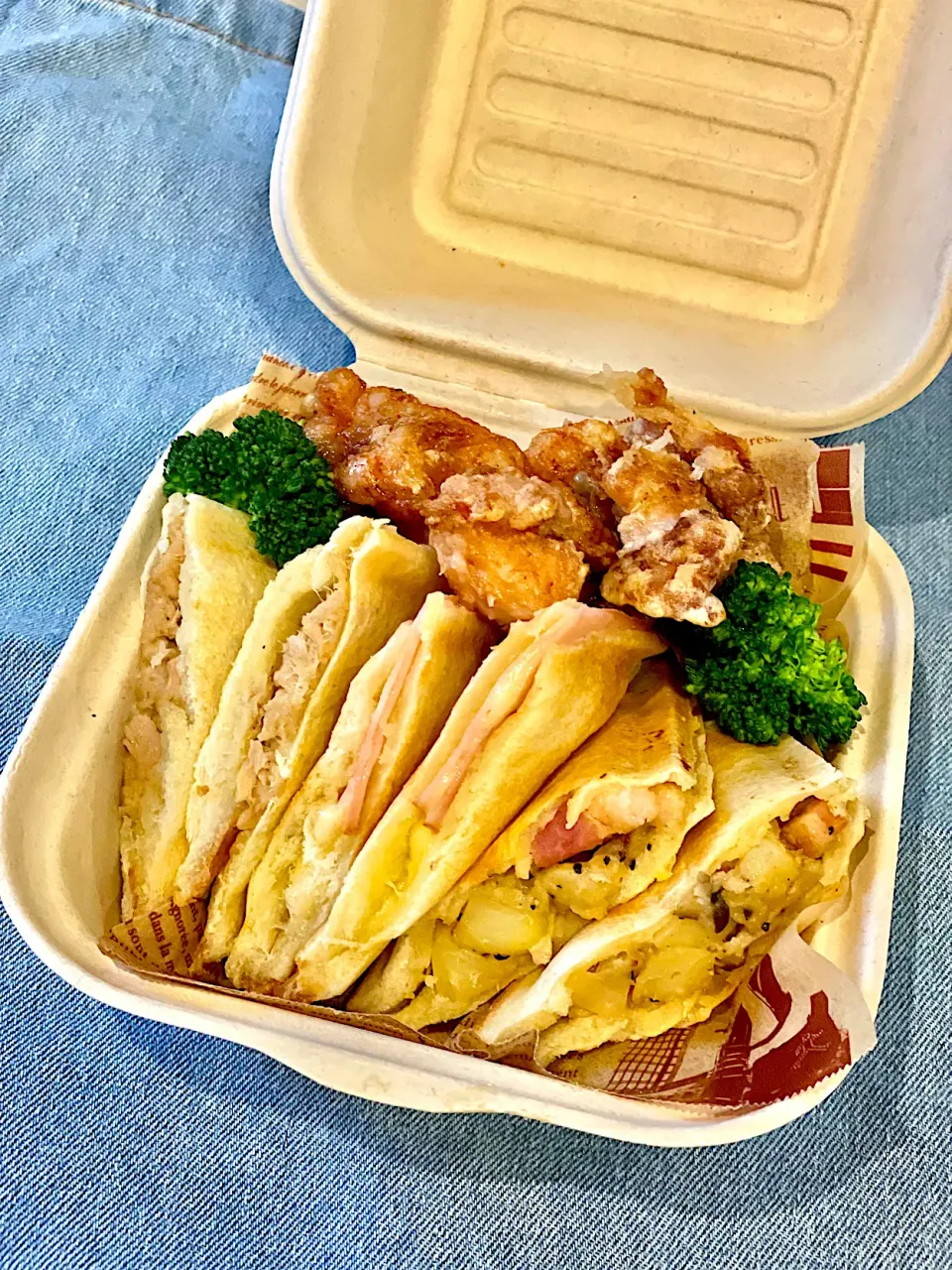 Snapdishの料理写真:ホットサンド弁当🥪|ゆきさん