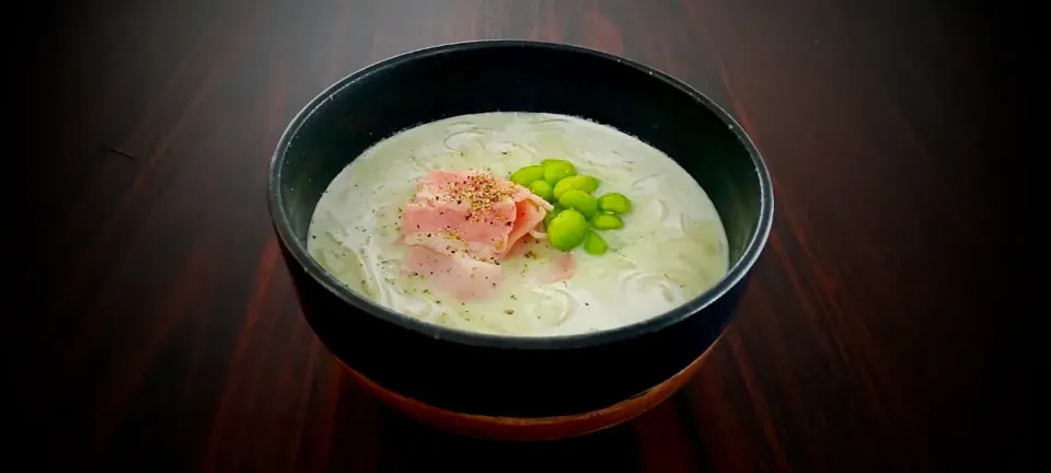 枝豆とインゲンの冷製ポタージュそうめん|半田手延べそうめんの店 阿波や壱兆さん