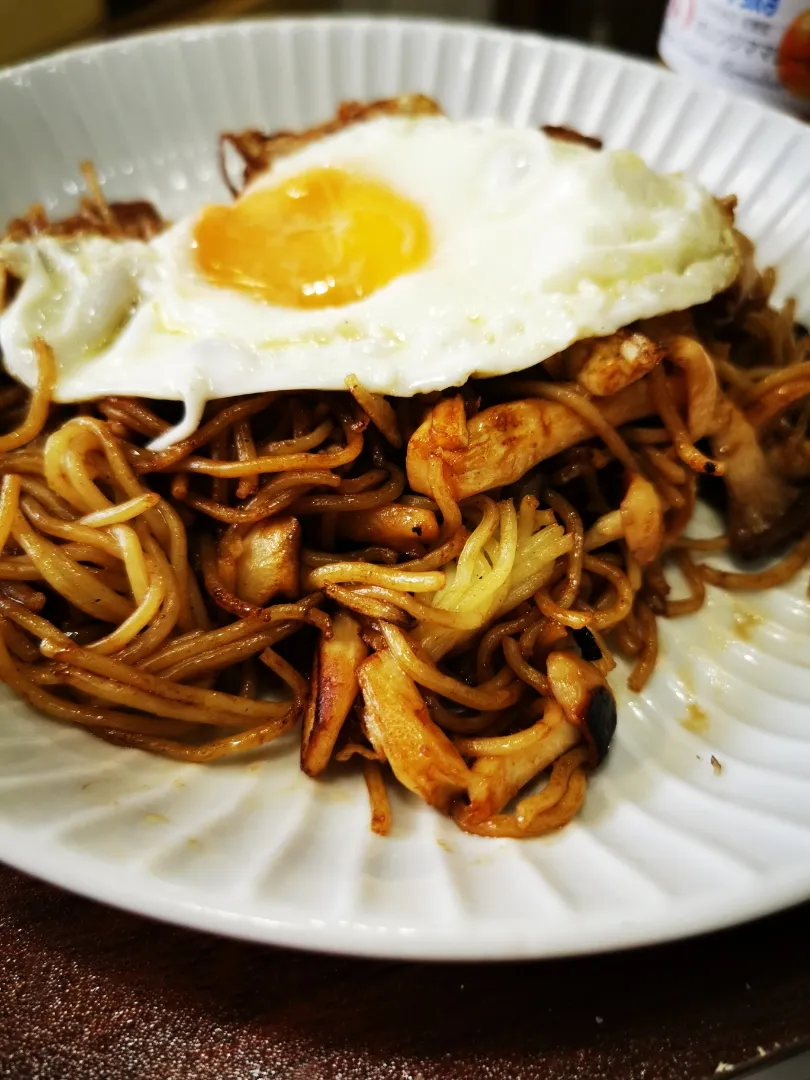 ダイエット肉なし🍄焼きそば👌グ〜です😀|ペンギンさん