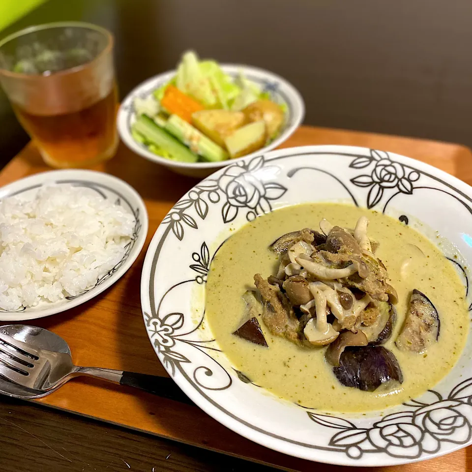 大豆のお肉のグリーンカレー|ちぐあささん