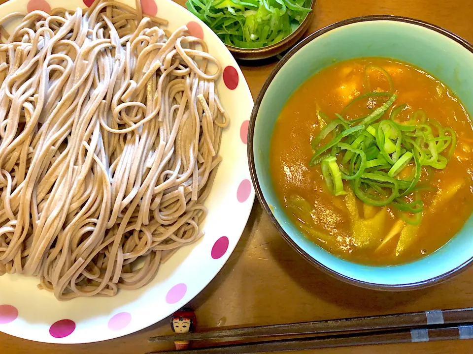 2日目のカレーでつけ蕎麦をねぎだくで|masaさん