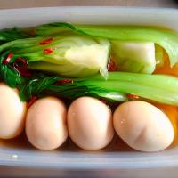 チンゲン菜と卵の煮浸し