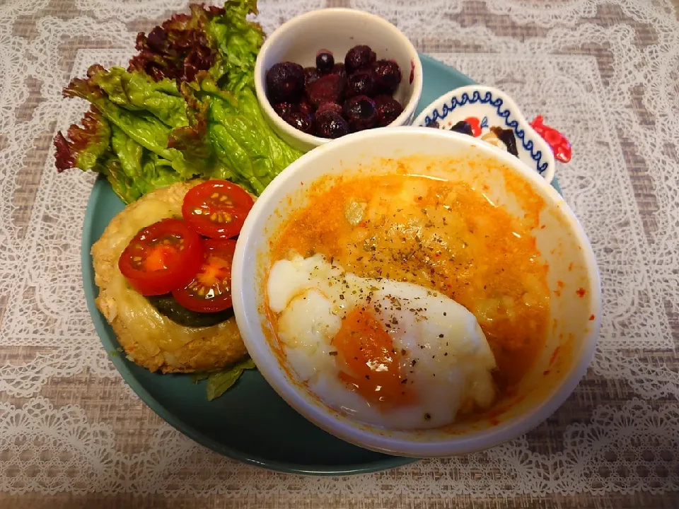 豆腐ハンバーグとスープカレー|あいさん