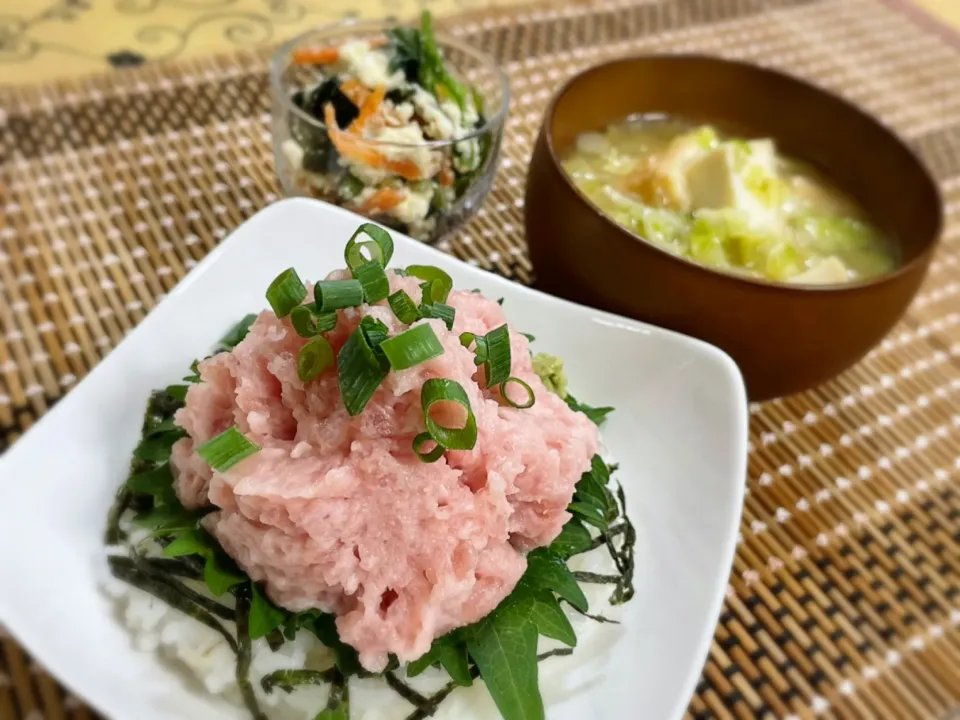 夕飯～ネギトロ丼|チムニーさん